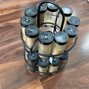 Revolving Spice Rack with Room for 20 Spices.